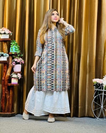 Screen Print Kurti