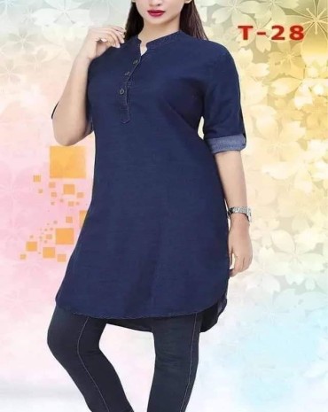 Denim Kurti One Piece
