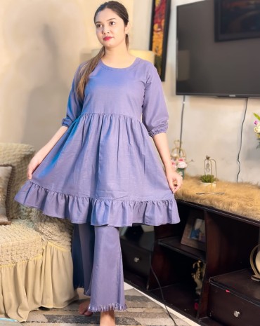 Denim Kurti One Piece