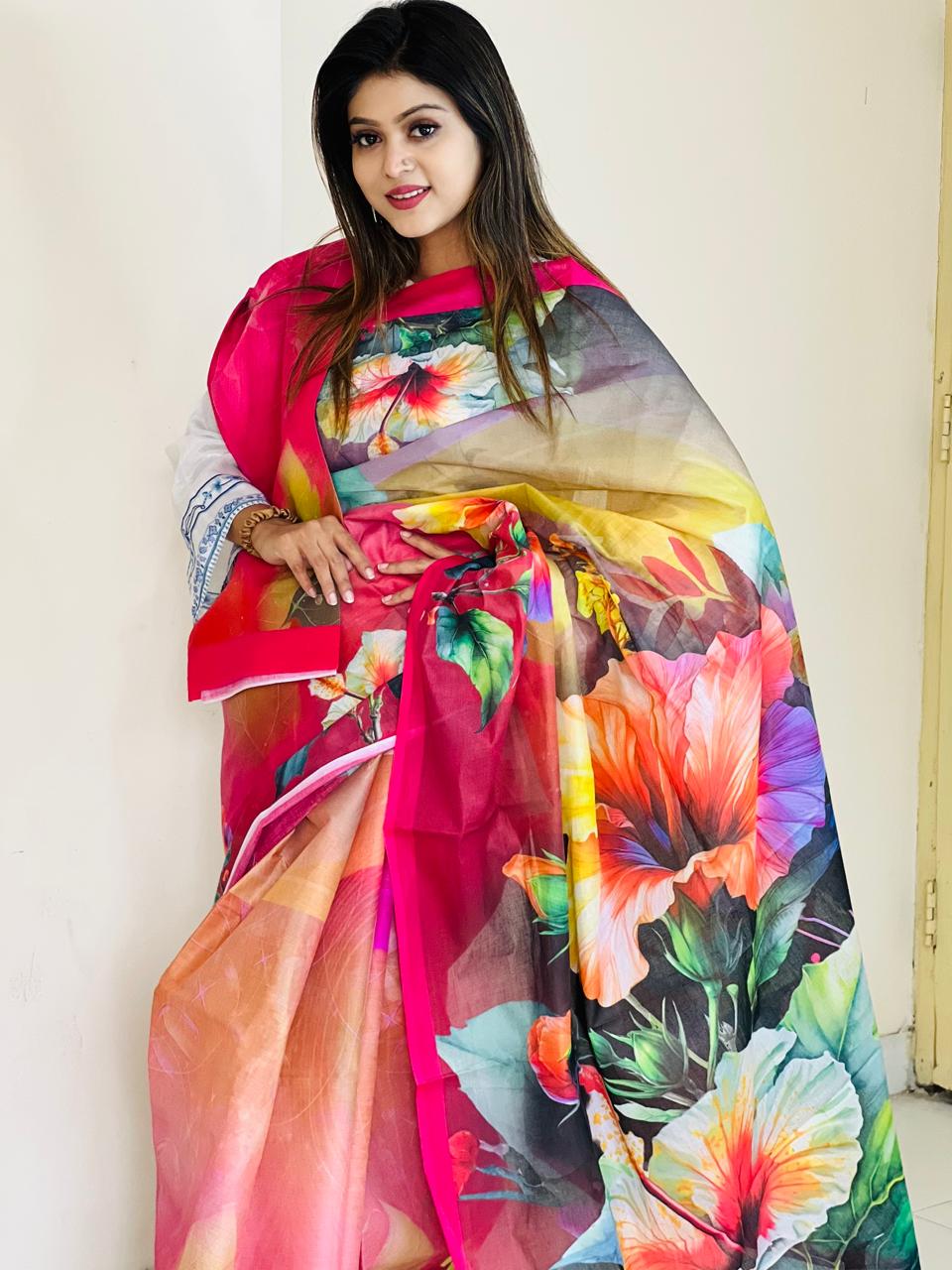 Digital Print Sharee