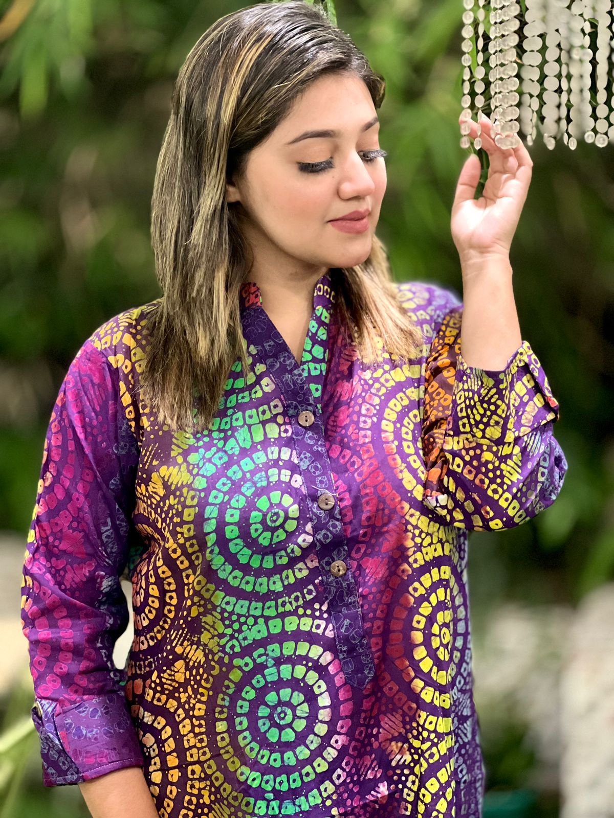 Vegetable Dye Batik Kurti