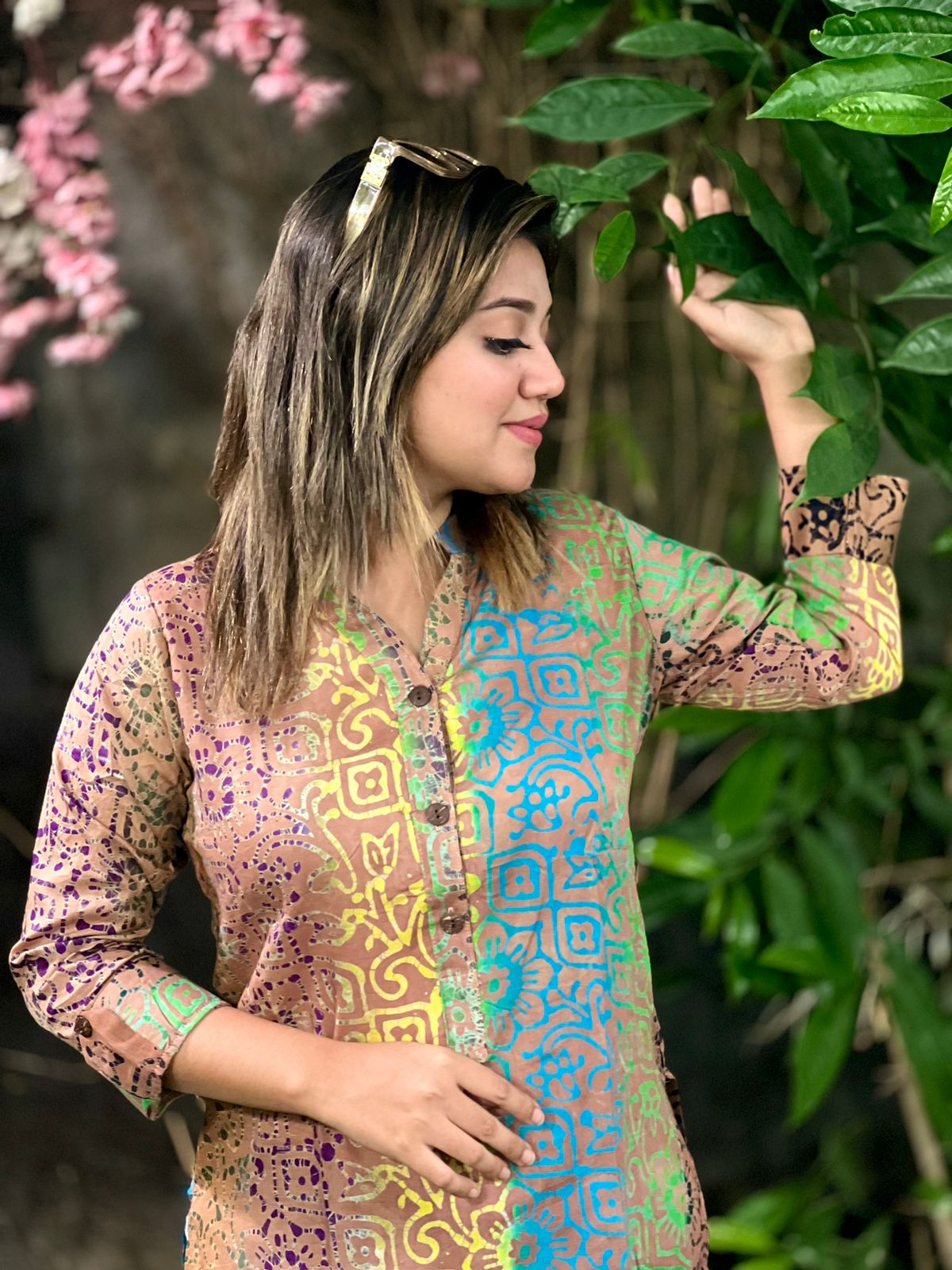 Vegetable Dye Batik Kurti