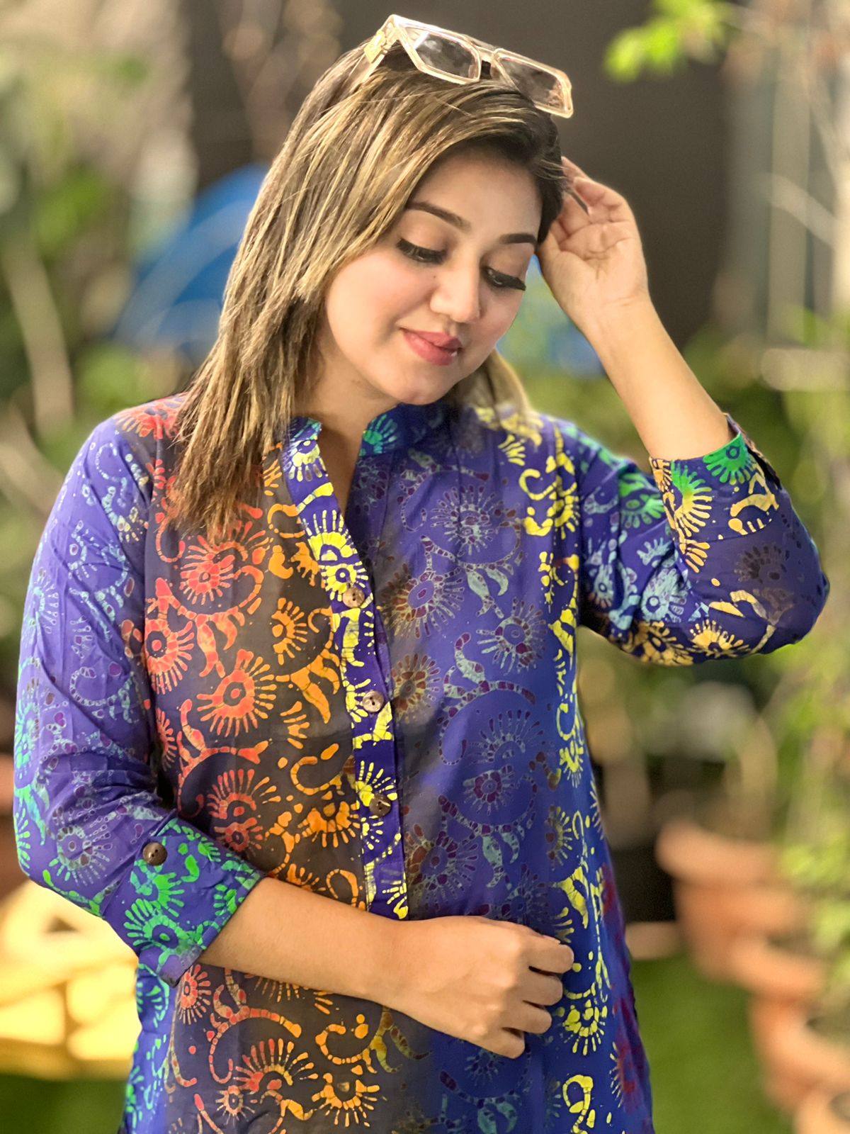 Vegetable Dye Batik Kurti