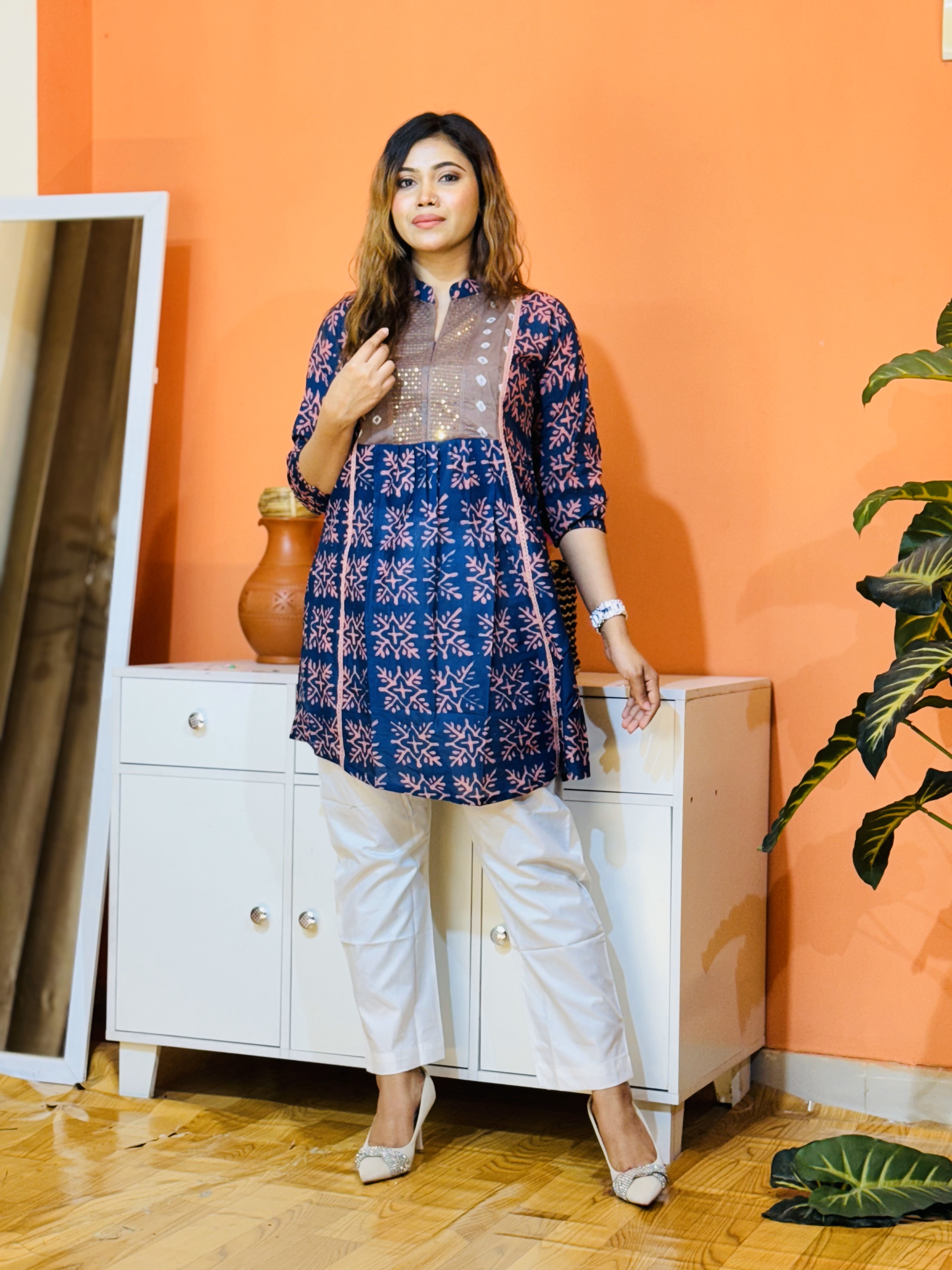 Batik Kurti One Piece