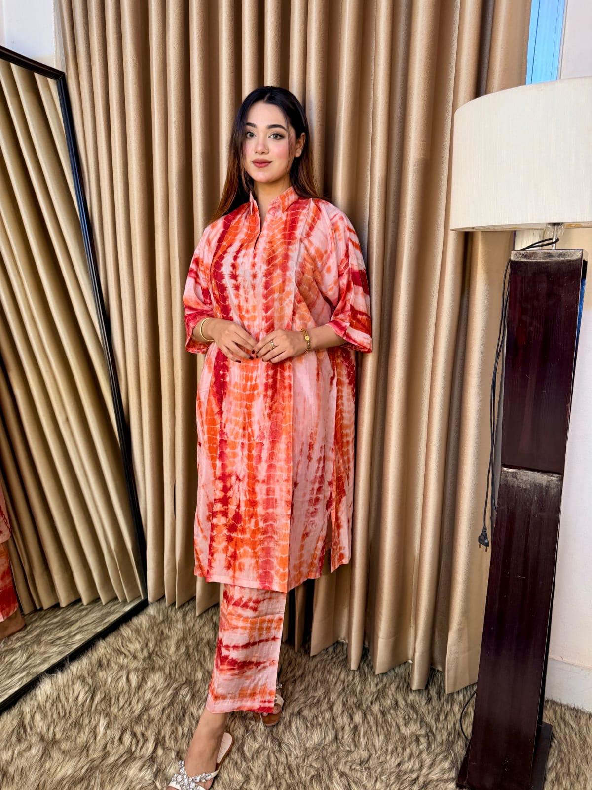 Silk Batik Co-ord Set