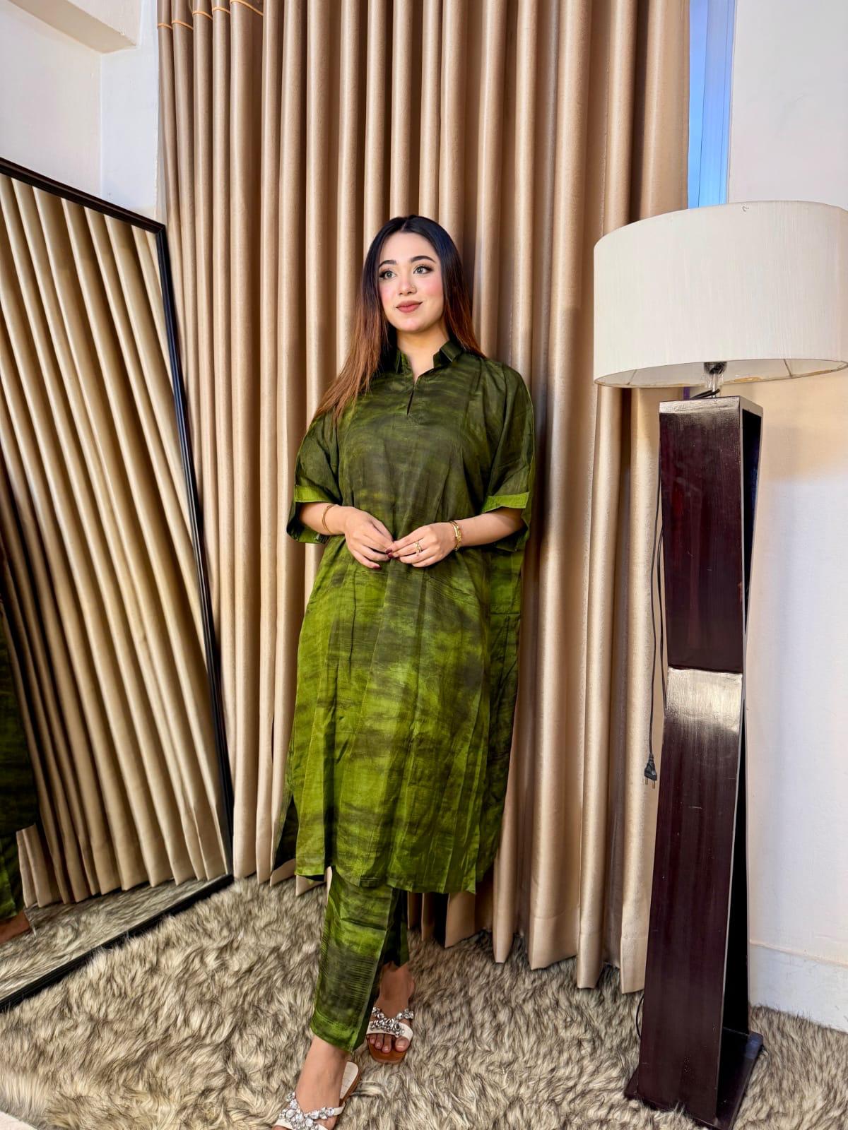 Silk Batik Co-ord Set