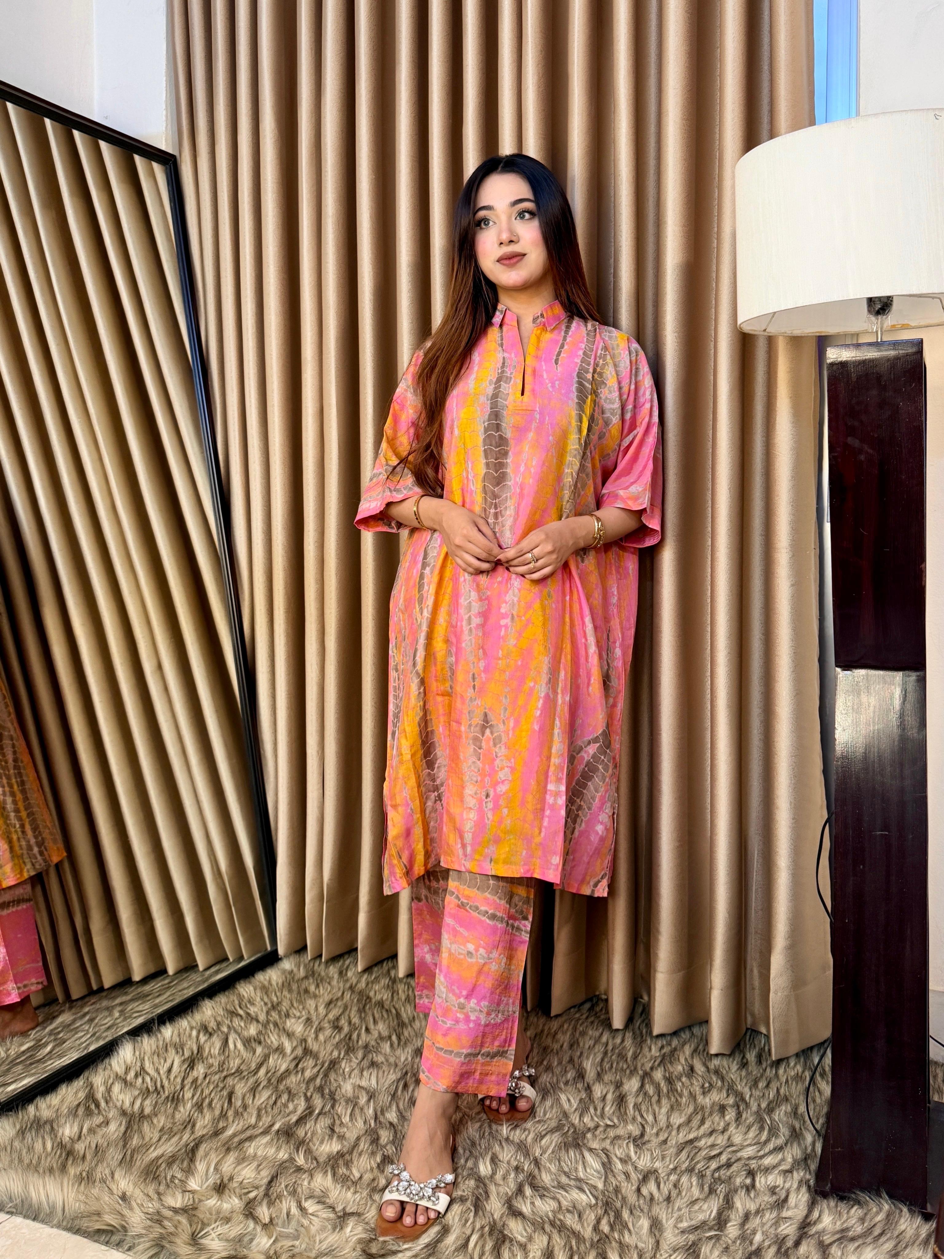 Silk Batik Co-ord Set