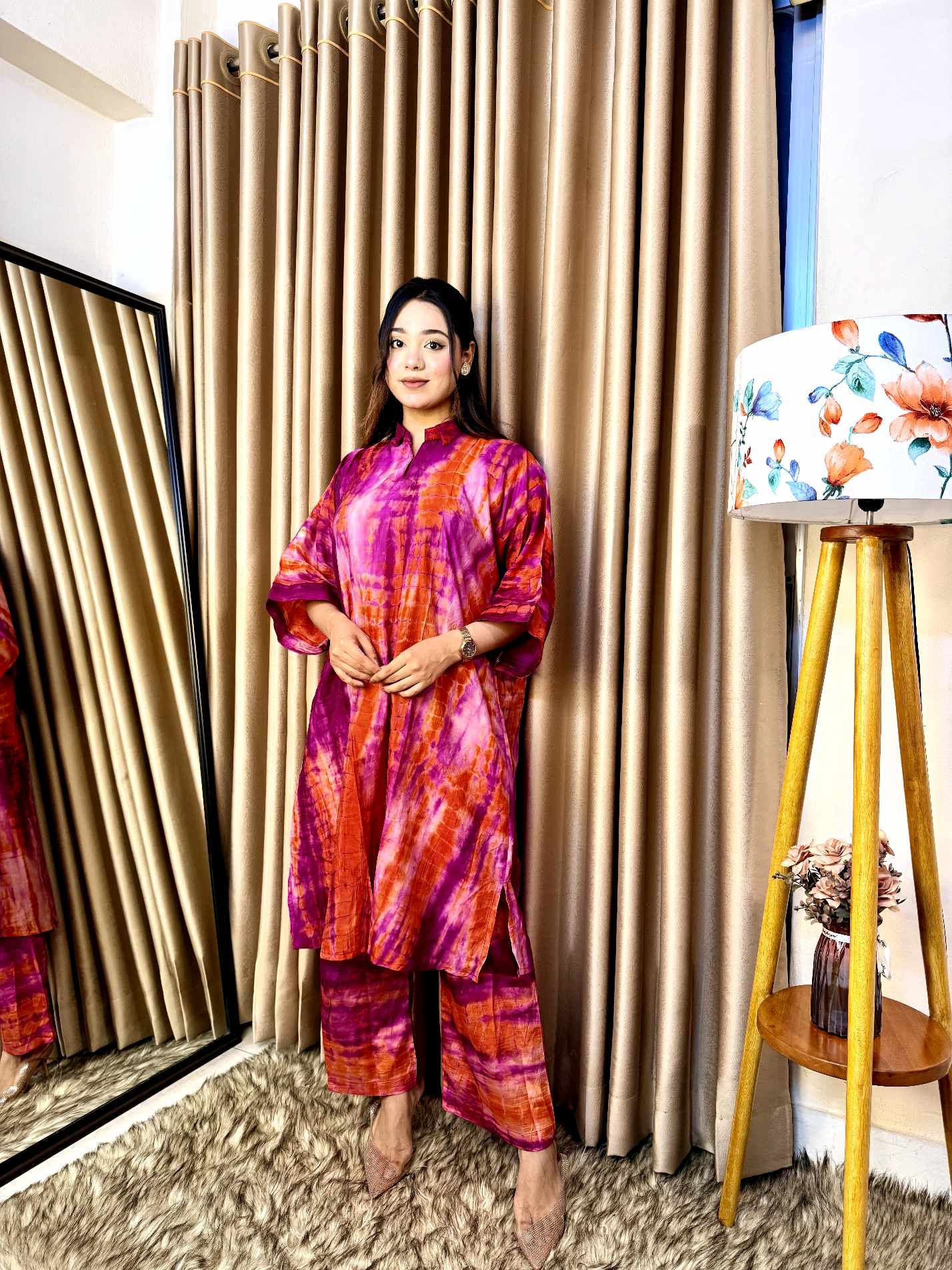 Silk Batik Co-ord Set