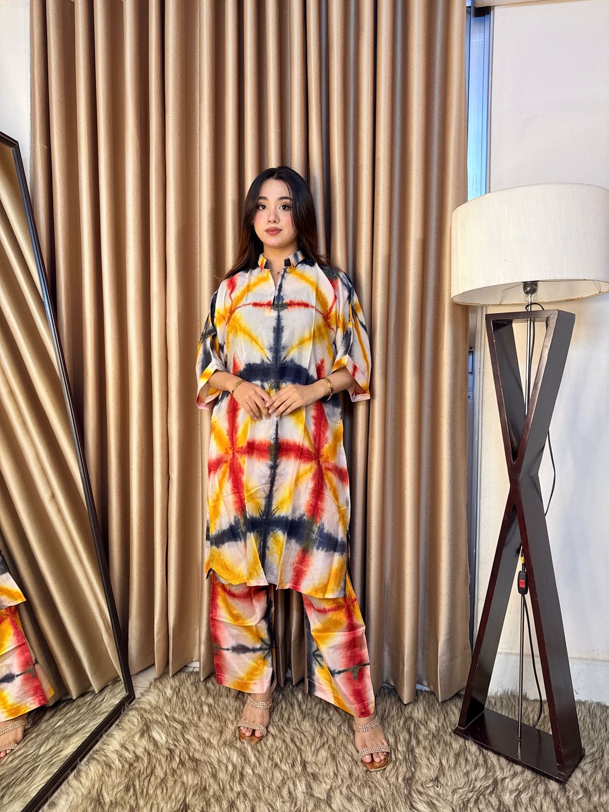Silk Batik Co-ord Set