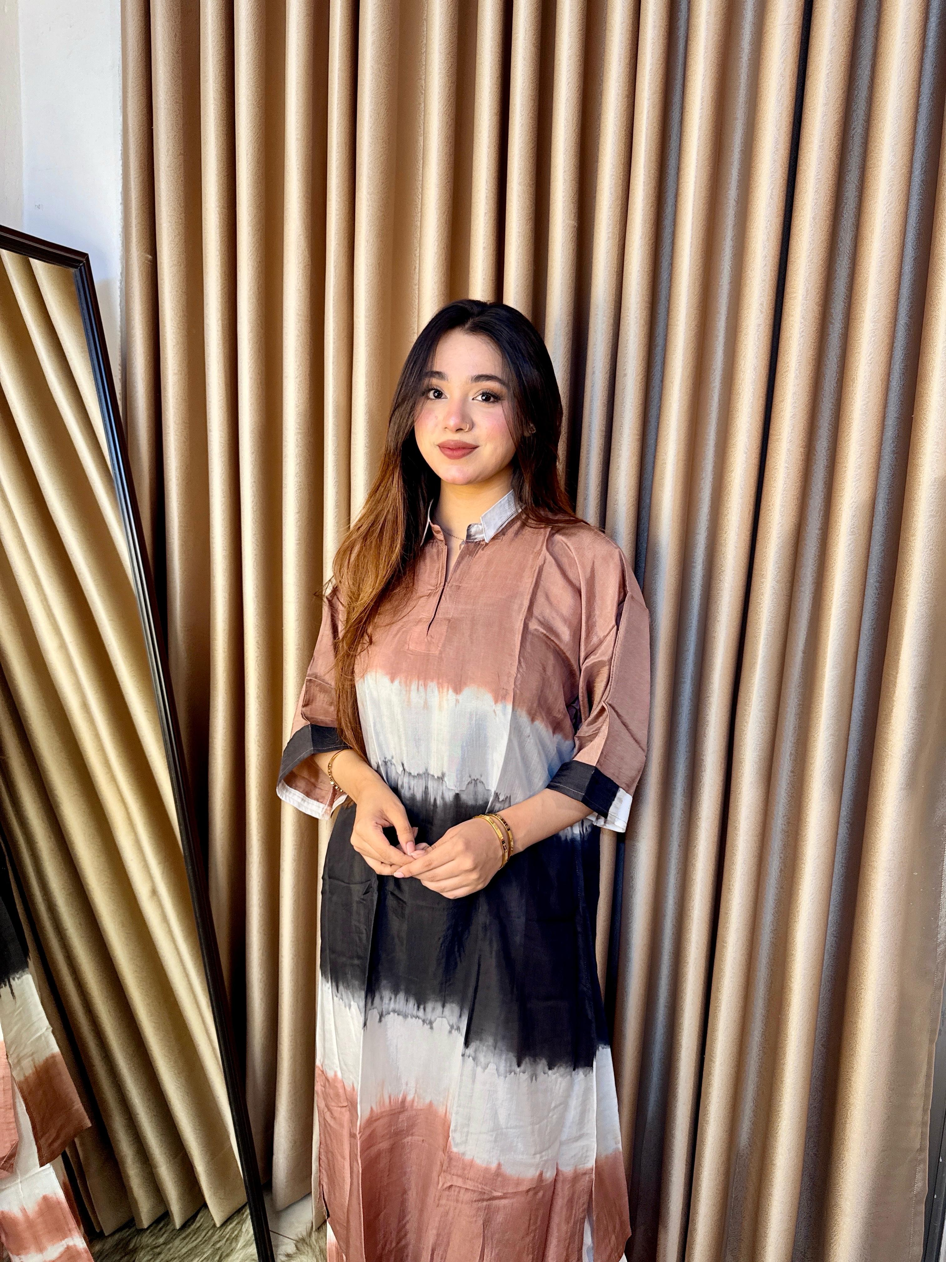 Silk Batik Co-ord Set